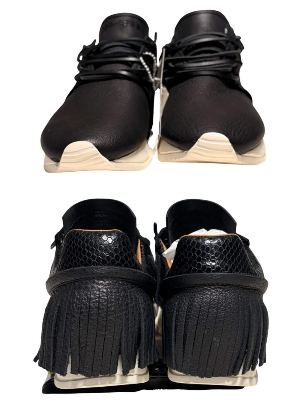 ESSEutESSE new Fringe Snakeskin Sneakers + Box - Picture 12 of 16